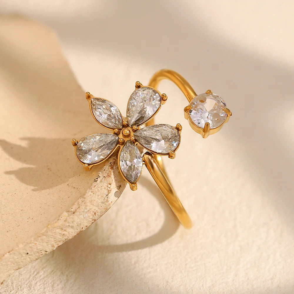 Open Petal Ring