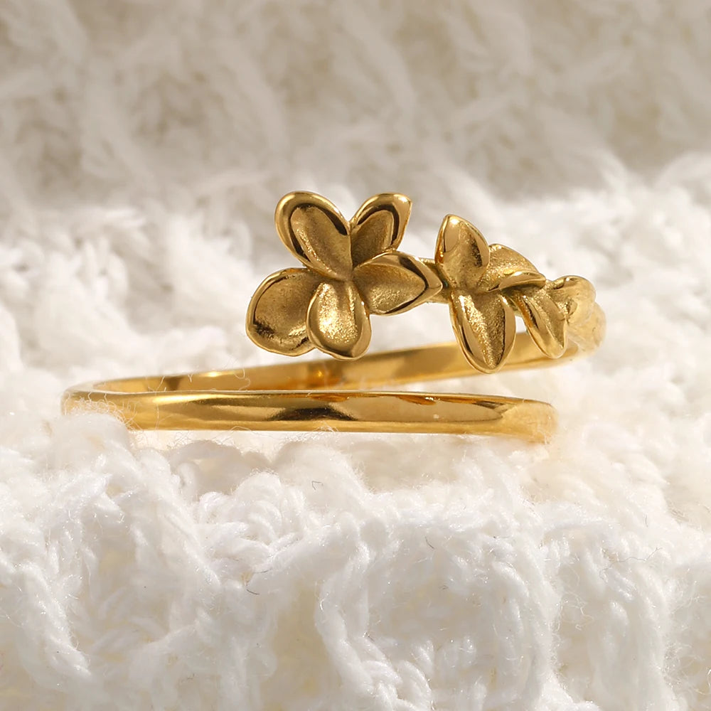 Frangipani Layered Ring