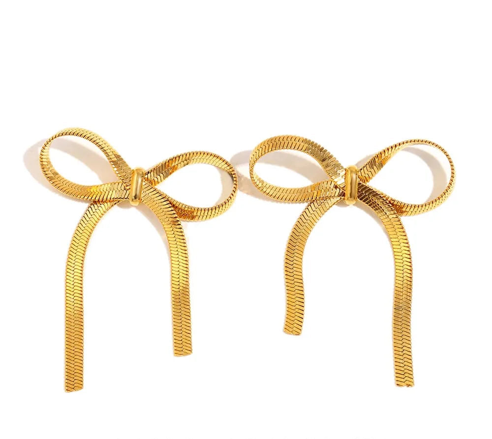 Bow Tassel Earrings