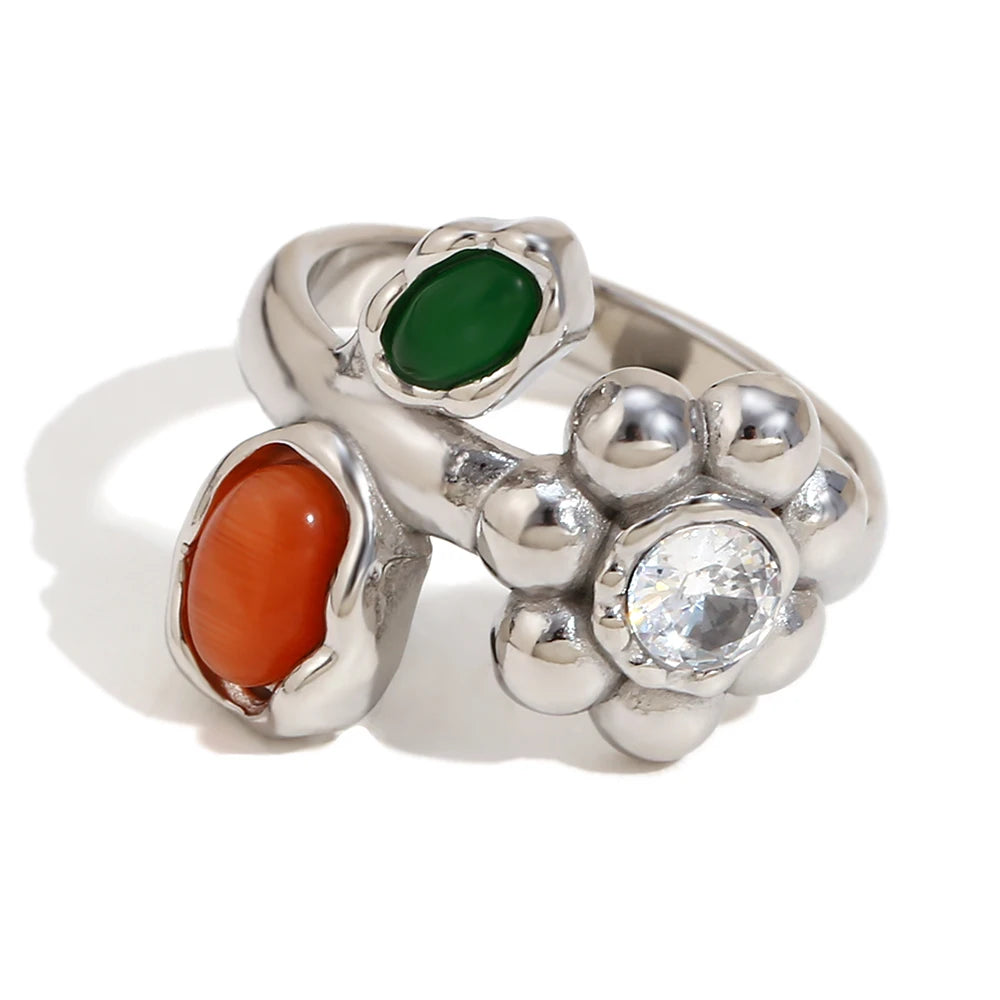 Zircon Bloom Ring
