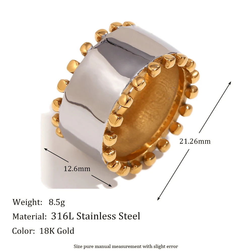 Golden Sphere Ring