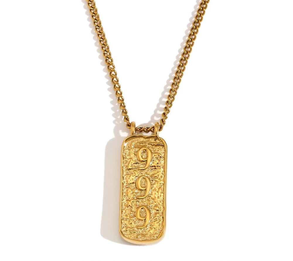 Lucky Number Tarot LOVE Pendant Necklace
