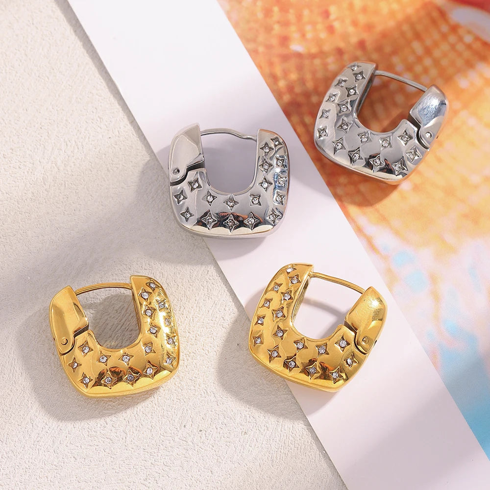 Square Hoop Earrings