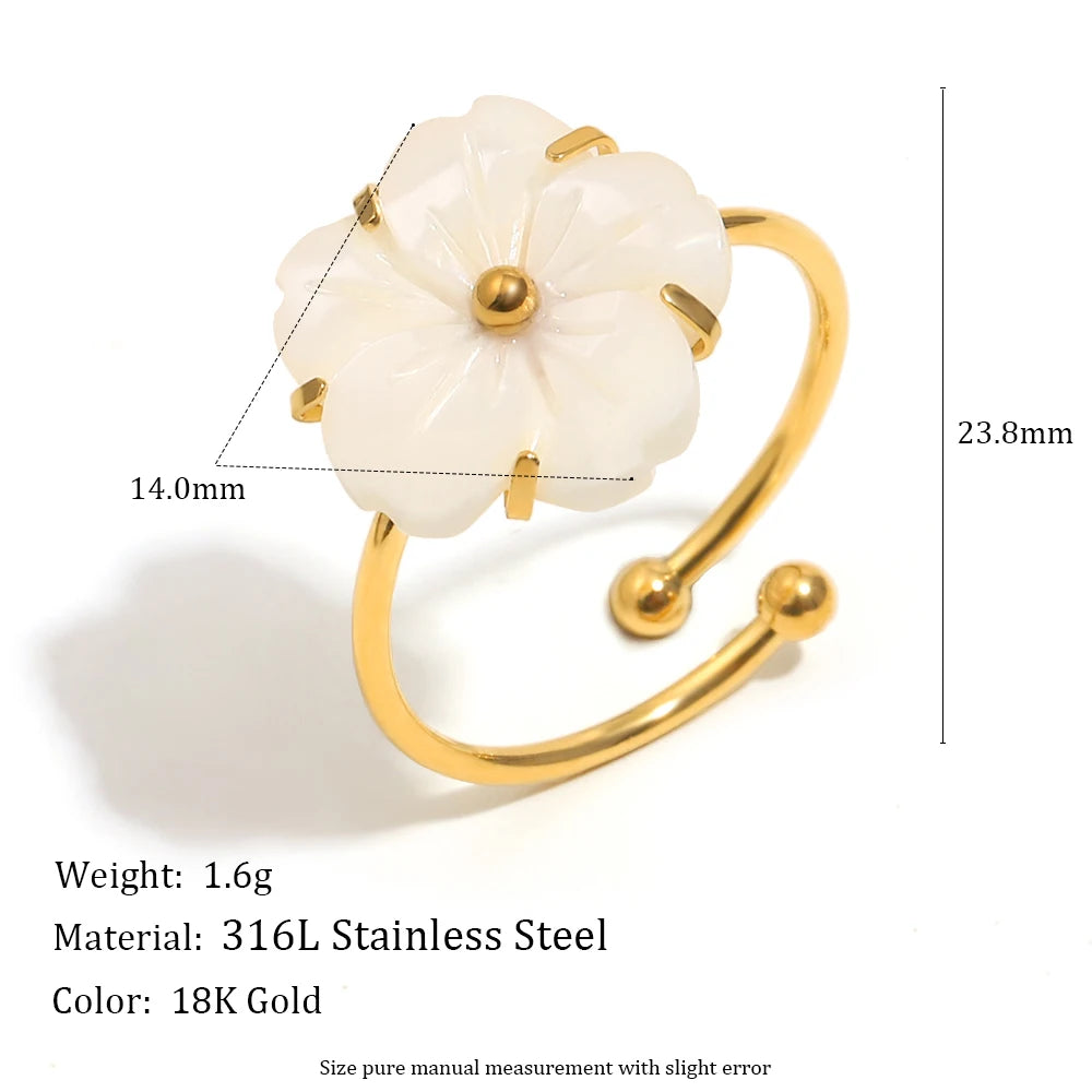 White Blossom Ring