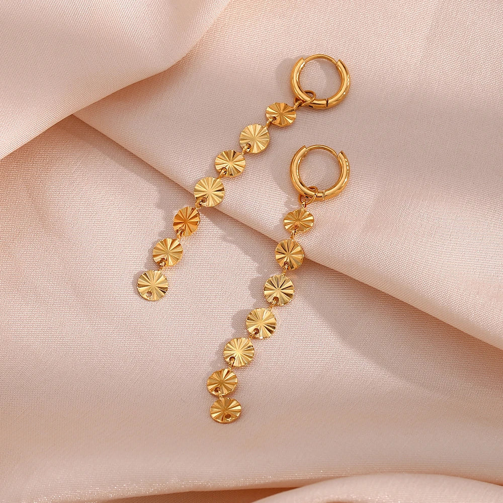 Snowflake Tassel Earrings