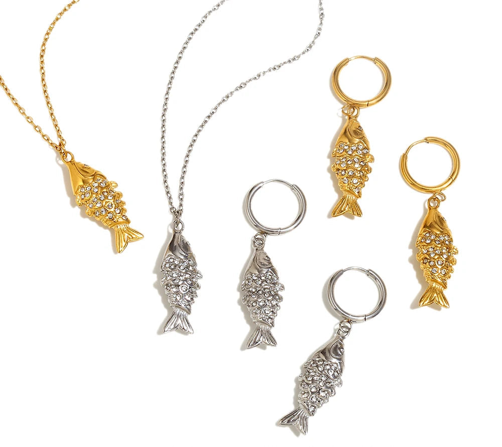 Lucky Fish Pendant Necklace