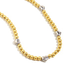 Double Colour Bead Love Necklace