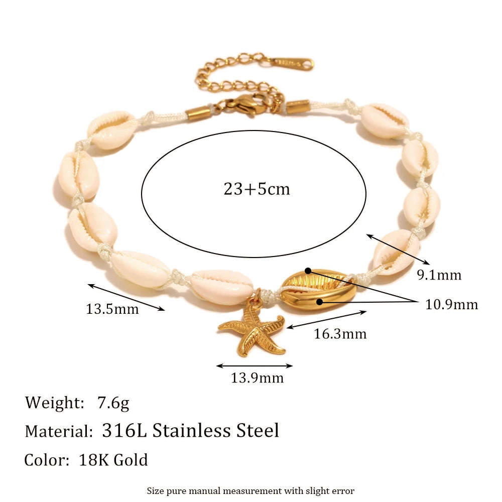 Starfish Shell Bracelet