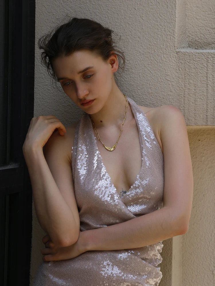 Winged Initial Necklace