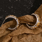 Sun, Moon and Star Earrings in 18K Stainless Steel with Zirconia