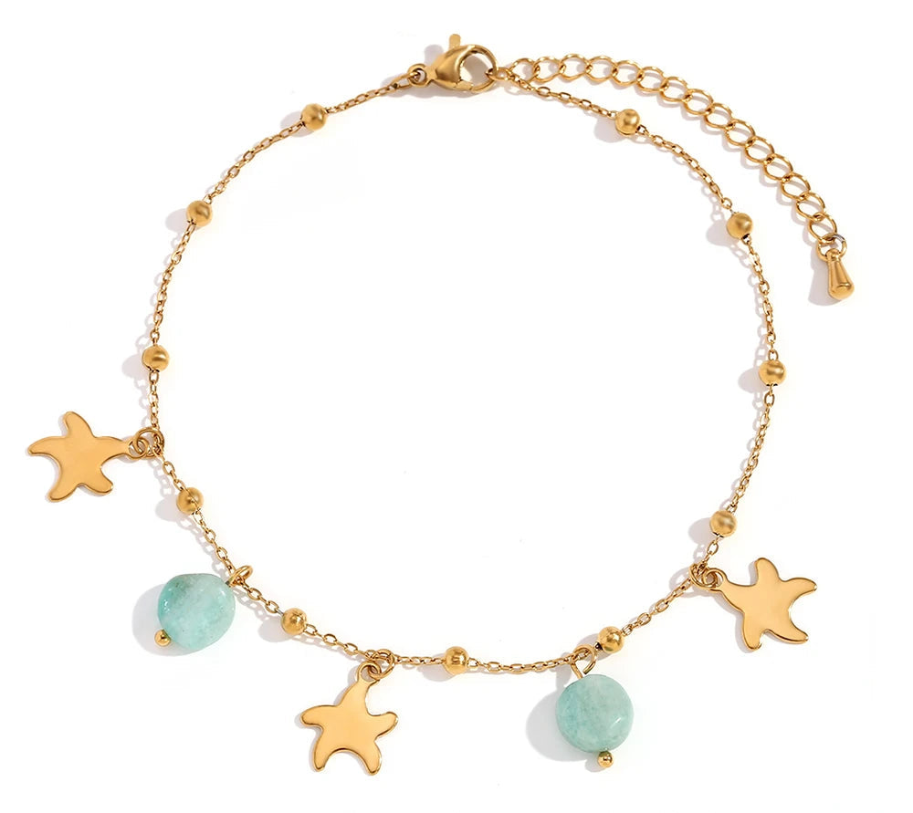 Starlight Amazonite Anklet