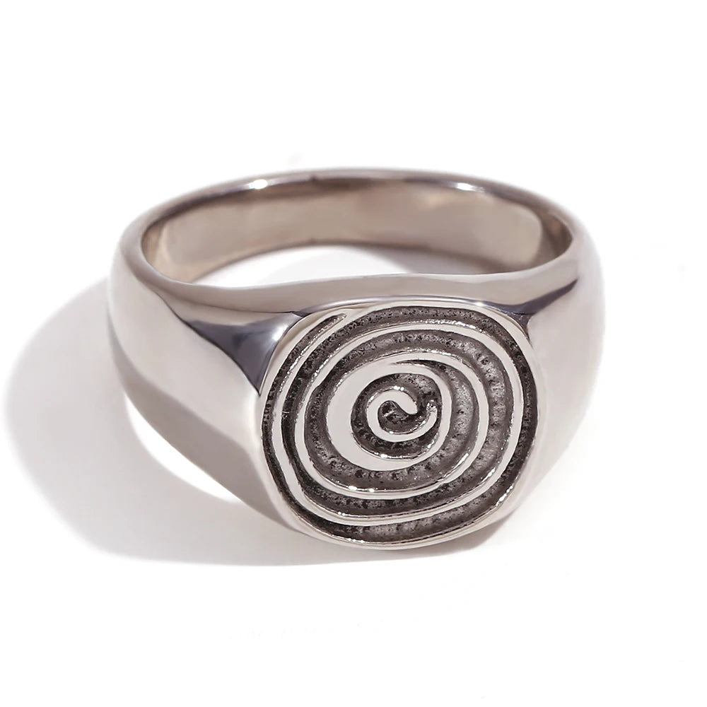Fingerprint Ripple Ring