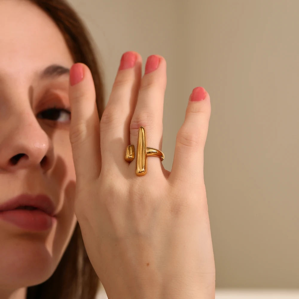 Minimalist Cactus Open Ring