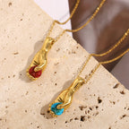 Hand Held Heart Pendant Necklace