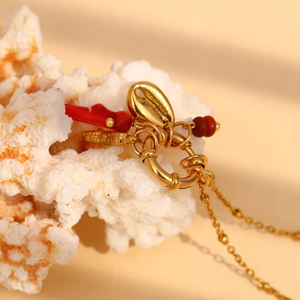Shell Seahorse Necklace