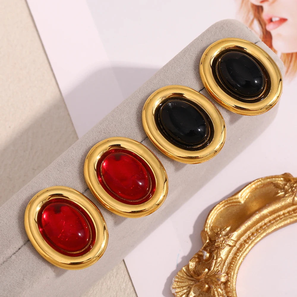 Oval Pure Studs