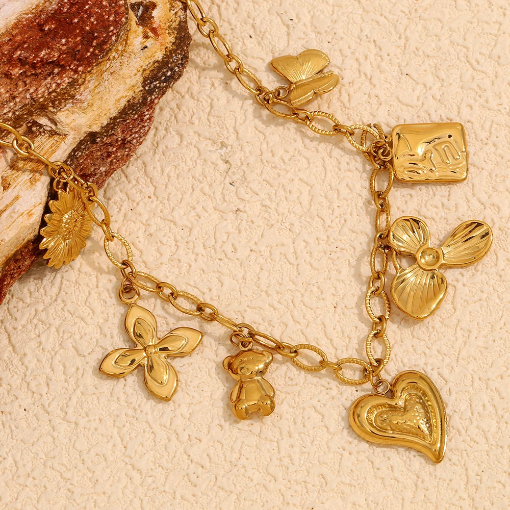 Charm Cascade Necklace
