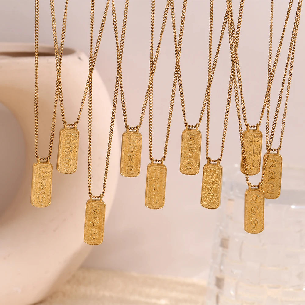 Lucky Number Tarot LOVE Pendant Necklace