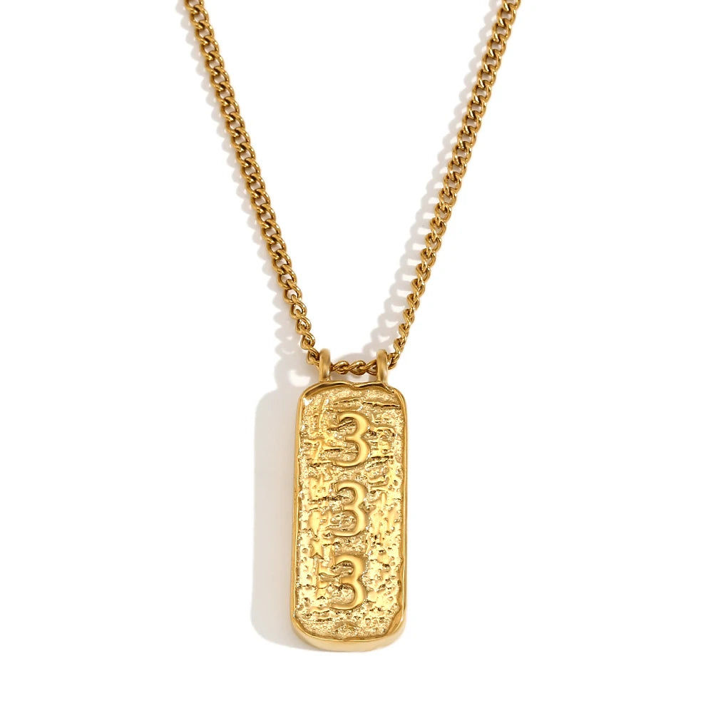 Lucky Number Tarot LOVE Pendant Necklace
