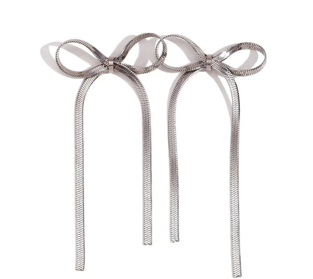 Bow Tassel Earrings