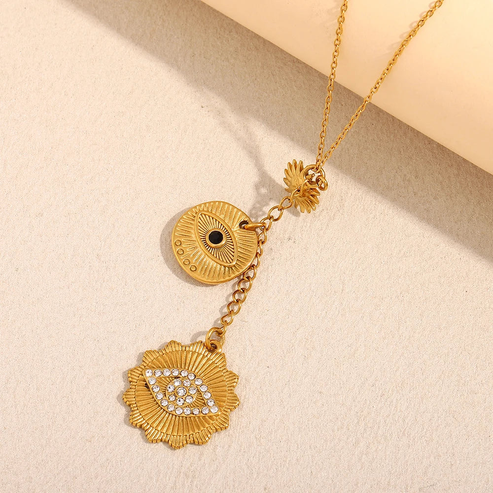 Sun Moon Star  Pendant Necklace