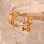 Halo Zircon Hollow Ear Clip