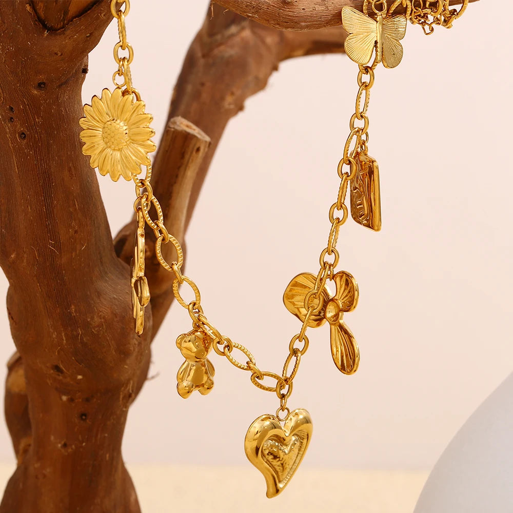Charm Cascade Necklace