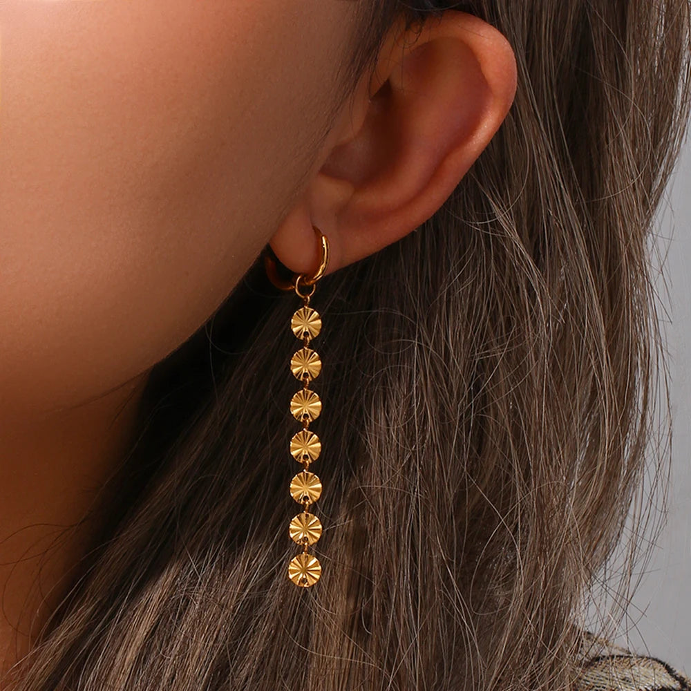Snowflake Tassel Earrings