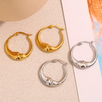 Lunar Hoop Earrings