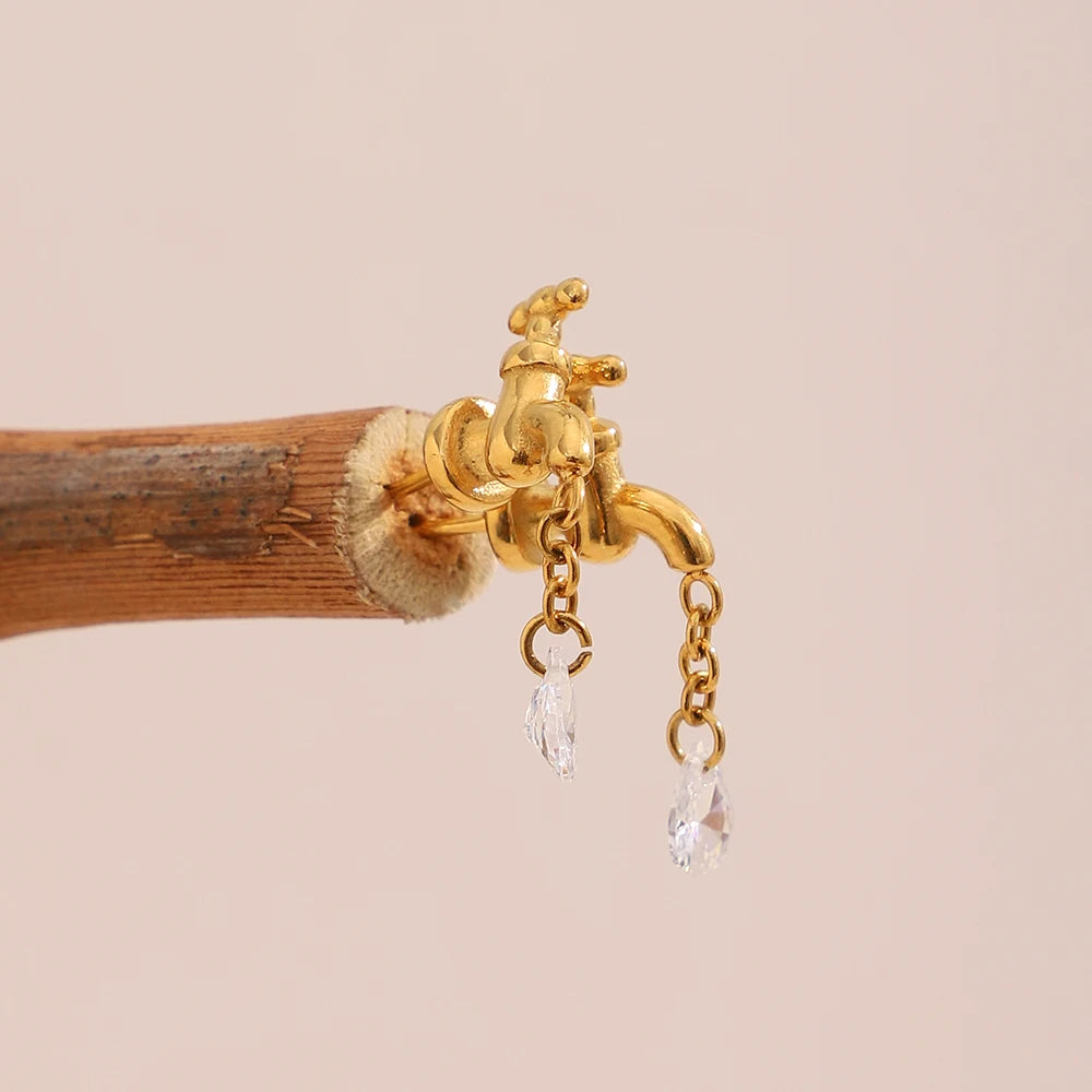 Waterdrop Zircon Earrings