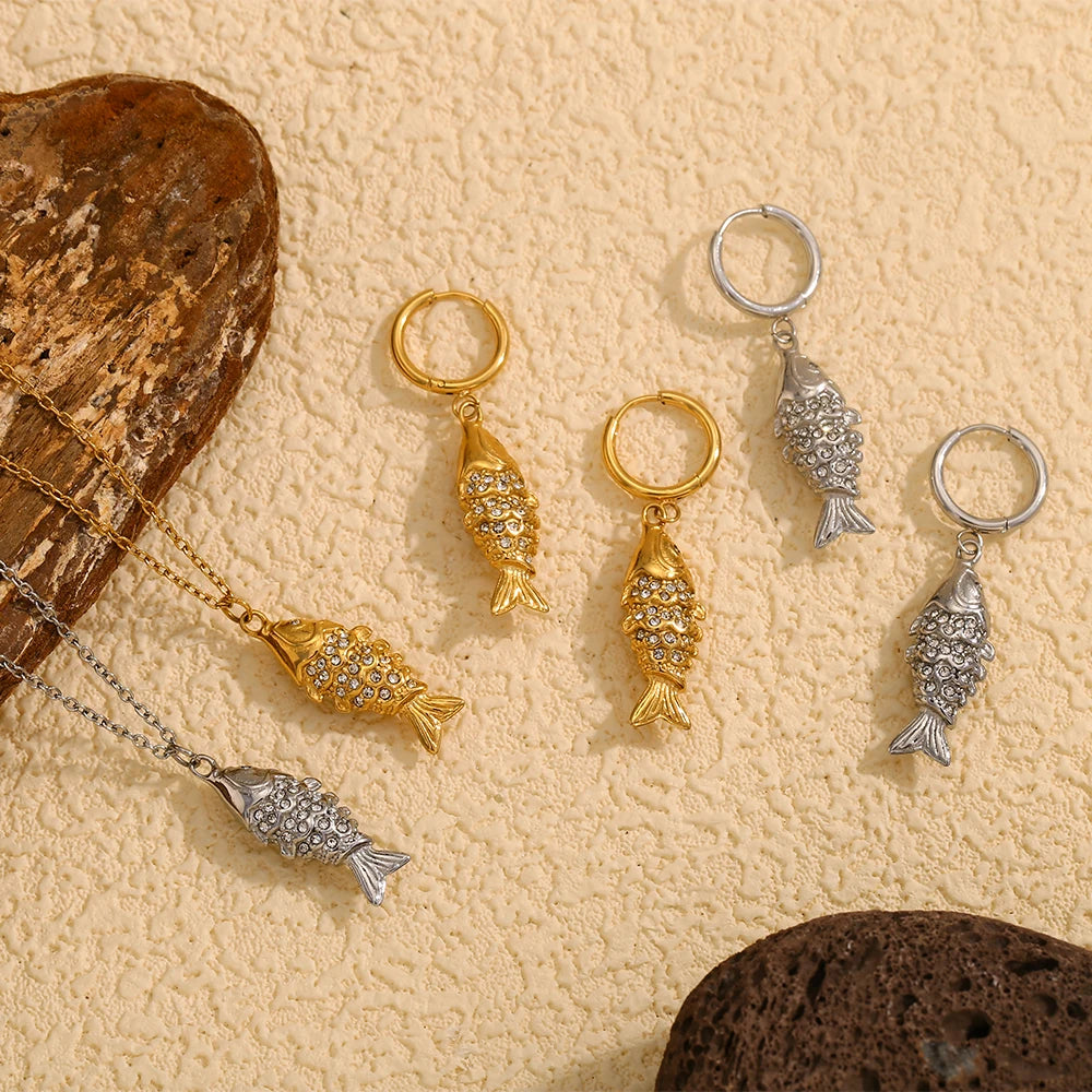 Lucky Koi Drop Earrings