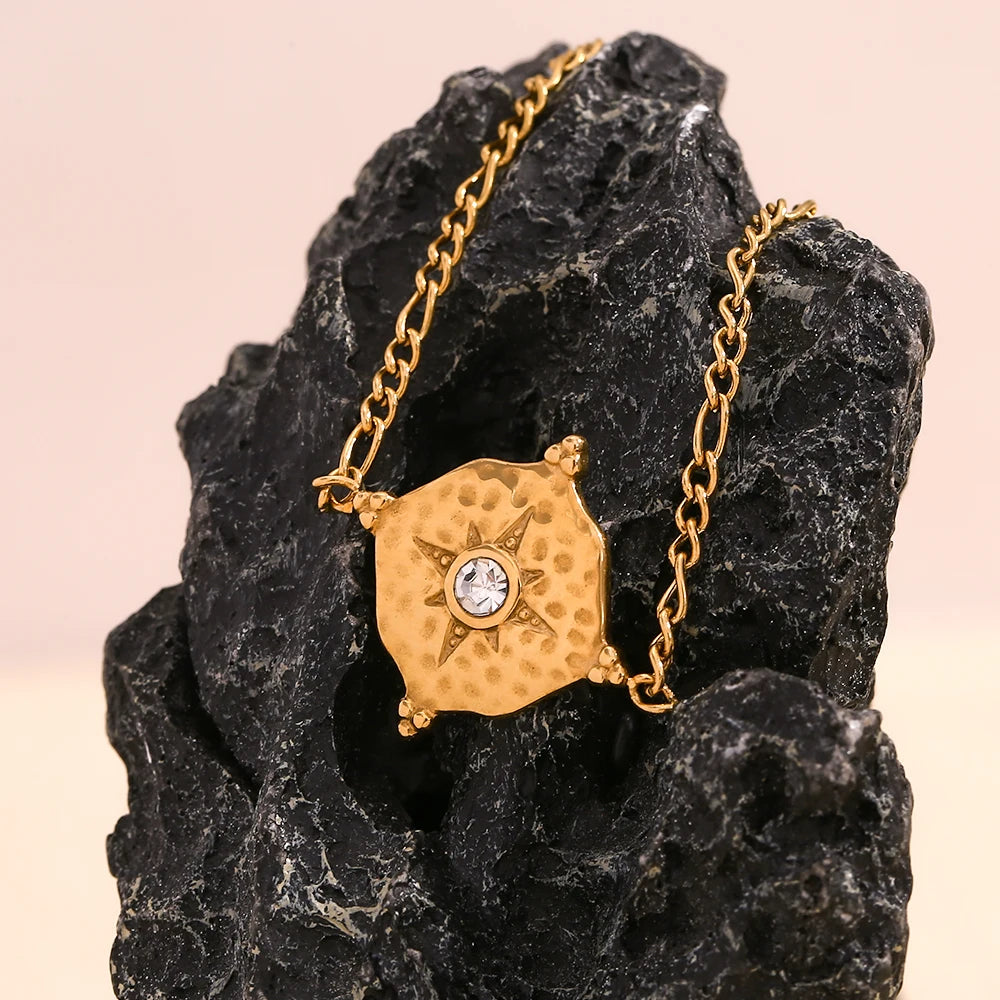 Vintage Star & Rudder Figaro Chain Bracelet