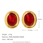 Oval Pure Studs
