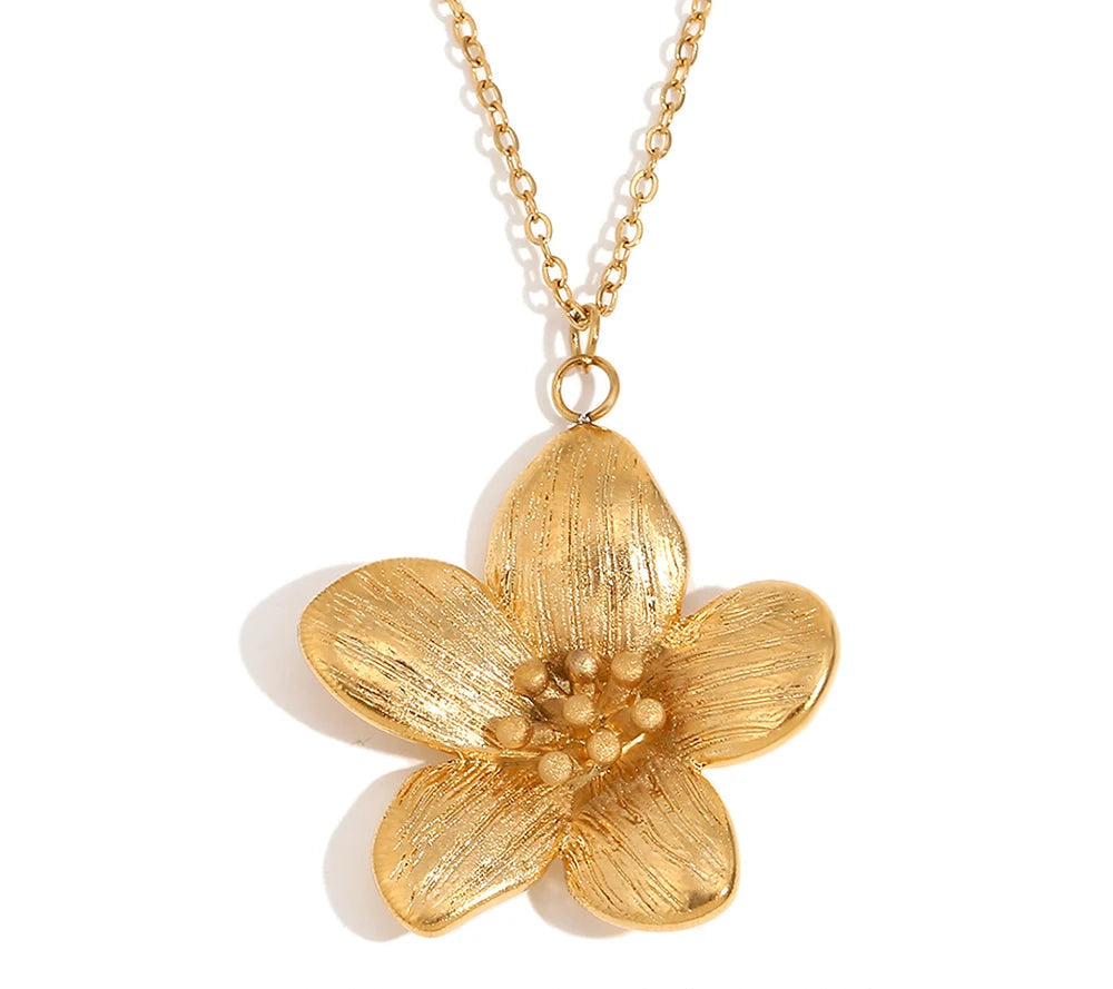 Golden Petal Necklace