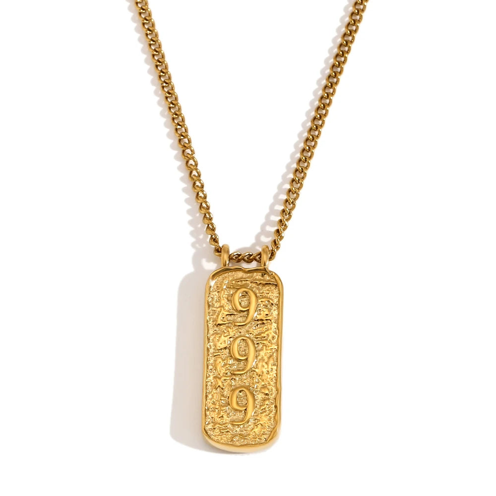 Lucky Number Tarot LOVE Pendant Necklace