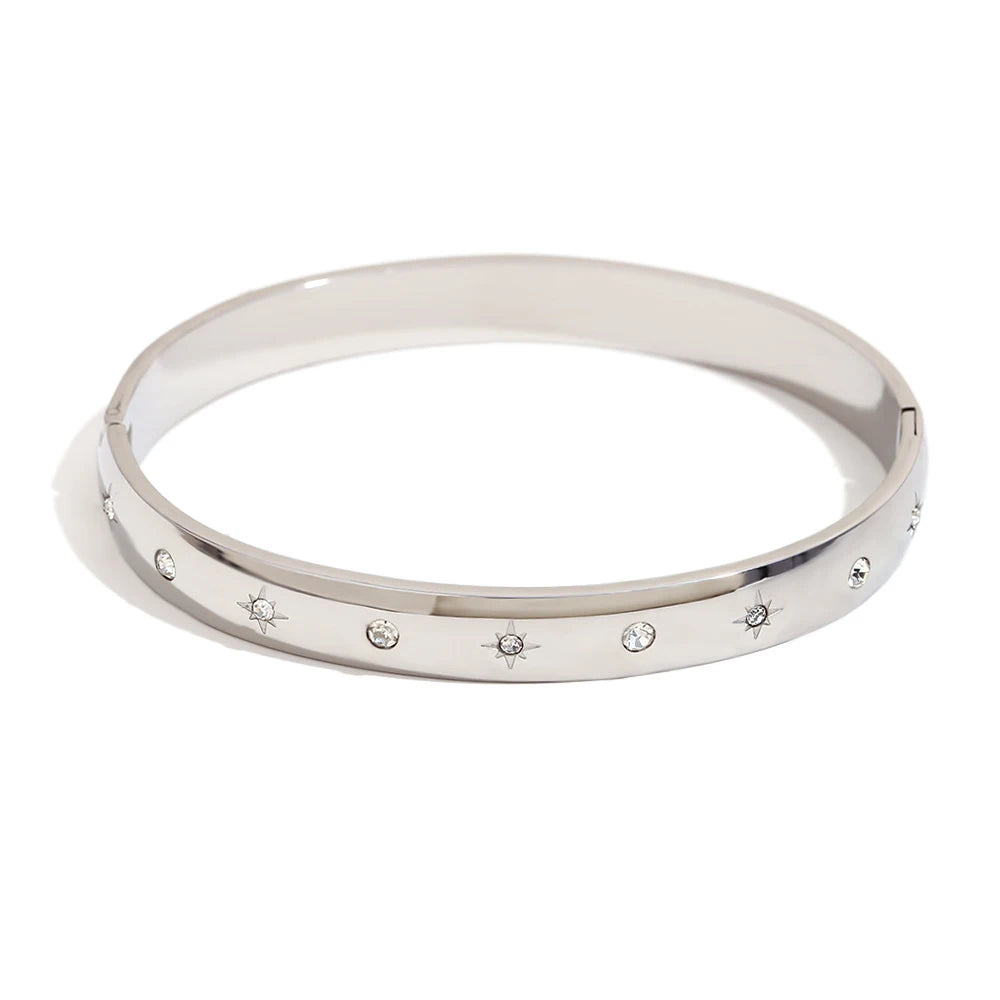 Star Sun Moon Open Bangle