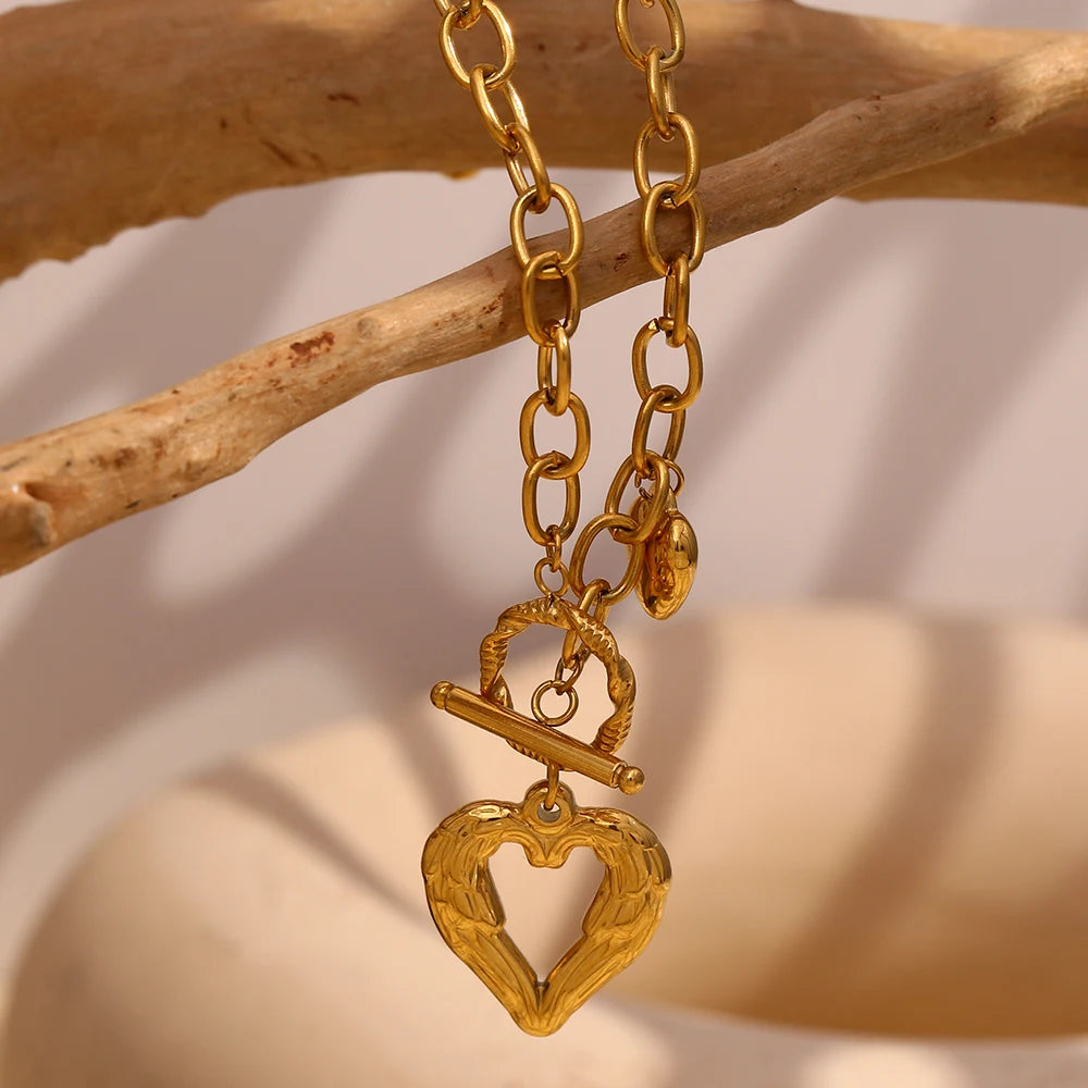 OT Heart Buckle Necklace