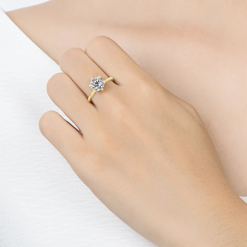 Celeste 3.0CT Solitaire in Gold