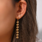 Snowflake Tassel Earrings