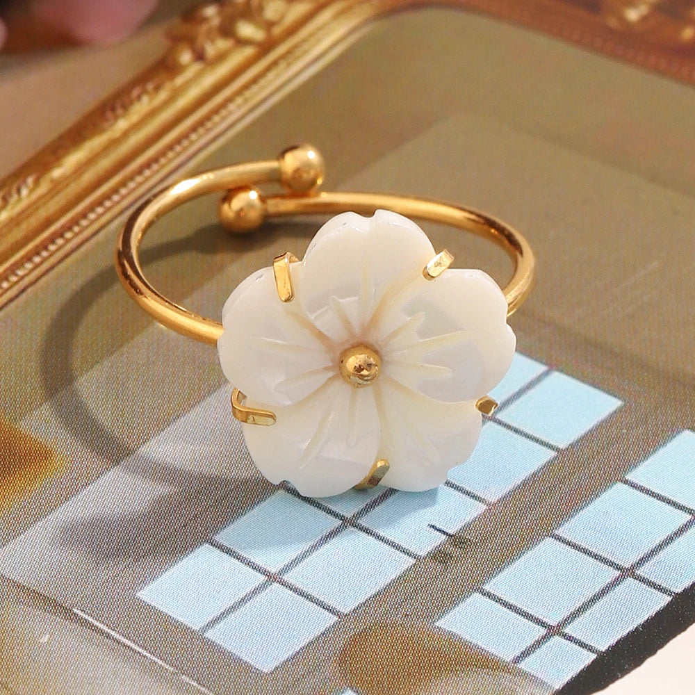 White Blossom Ring