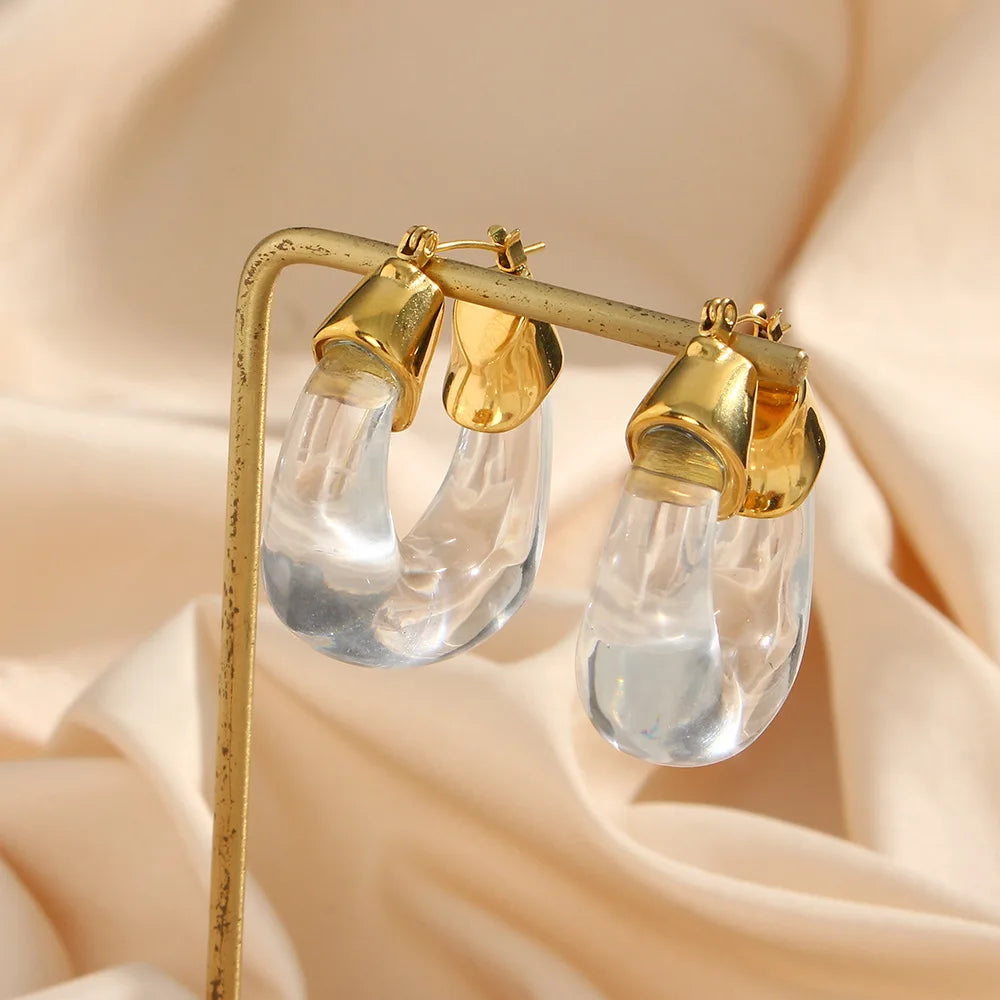 Acrylic Curve Earrings