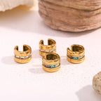 Lustre Gem Rectangle Ear Cuff