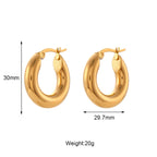 Minimalist Gold Hoops Set