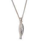 Y-Shaped Fish Pendant Necklace