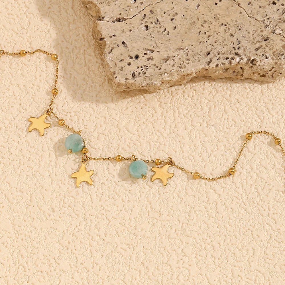 Starlight Amazonite Anklet