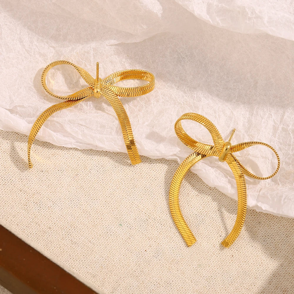 Bow Tassel Earrings
