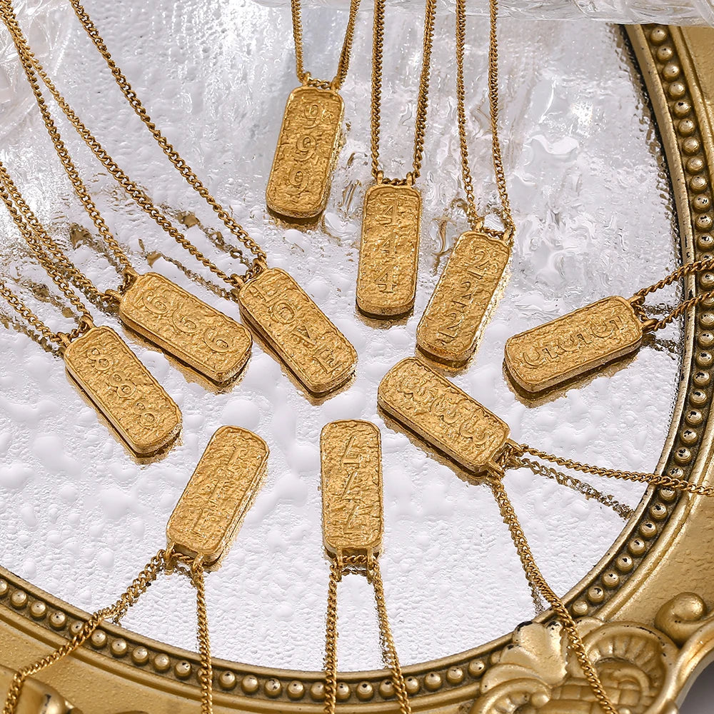Lucky Number Tarot LOVE Pendant Necklace
