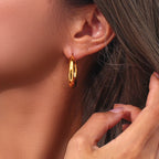 Minimalist Gold Hoops Set
