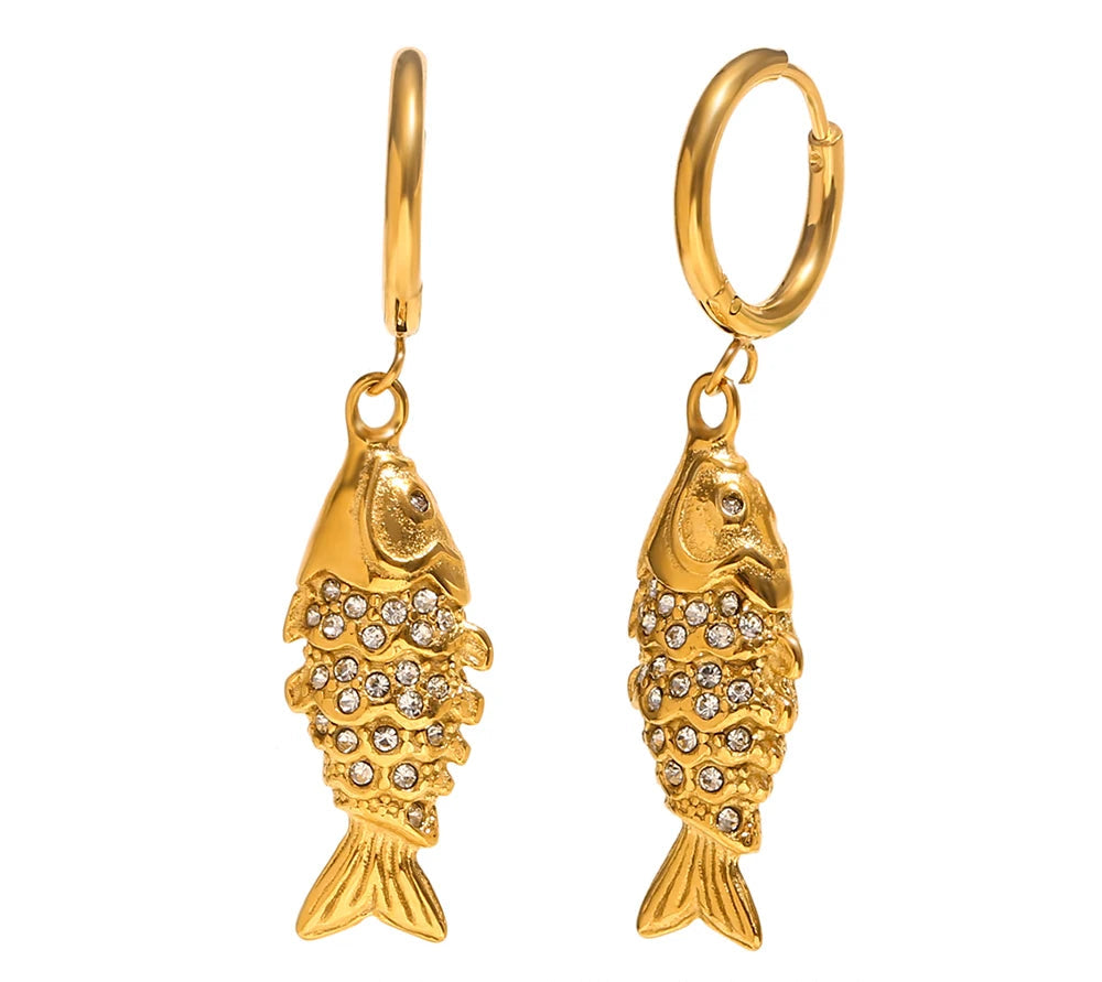 Lucky Koi Drop Earrings