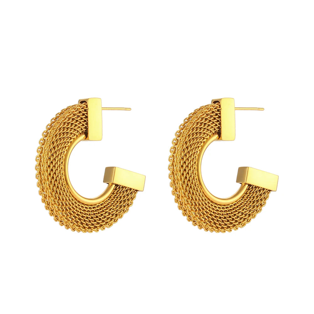Mesh Statement Earrings